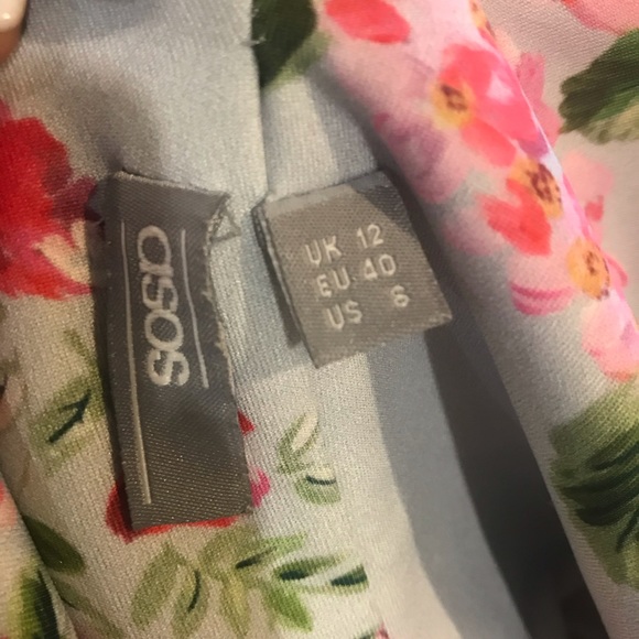 ASOS Flowery Blue Dress - Picture 5 of 8